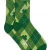 Tipsy Elves Women's Argyle Socks With Pocket