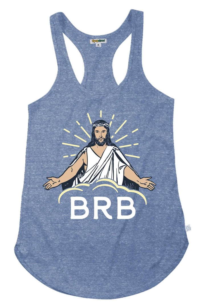 Tipsy Elves Women's BRB Easter Tank Top 1 Tipsy Elves Women's BRB Easter Tank Top