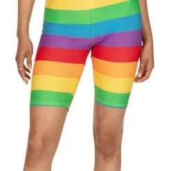 Tipsy Elves Rainbow Bike Shorts - Women's Cut 9 Tipsy Elves Rainbow Bike Shorts - Women's Cut