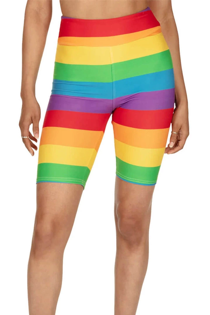 Tipsy Elves Rainbow Bike Shorts - Women's Cut 4 Tipsy Elves Rainbow Bike Shorts - Women's Cut