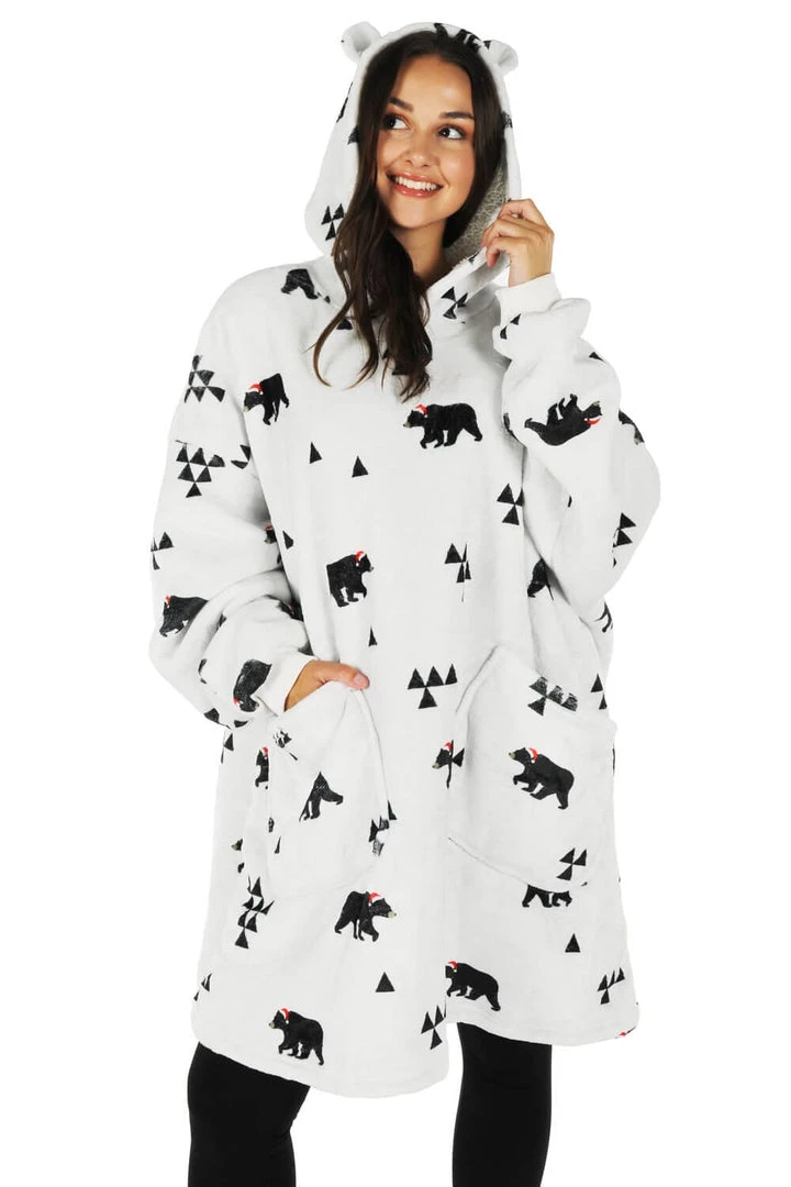 Tipsy Elves Beary Christmas Blanket Hoodie Holidays & Occasions 1 Tipsy Elves Beary Christmas Blanket Hoodie Holidays & Occasions