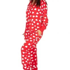 Tipsy Elves Women's Beating Hearts Jumpsuit & Gift Box