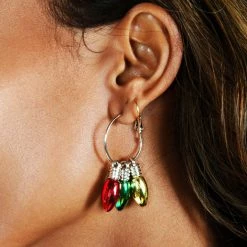 Tipsy Elves Bulb Hoop Earrings