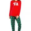 Tipsy Elves Women's Fa La La Pajama Set (Fa)