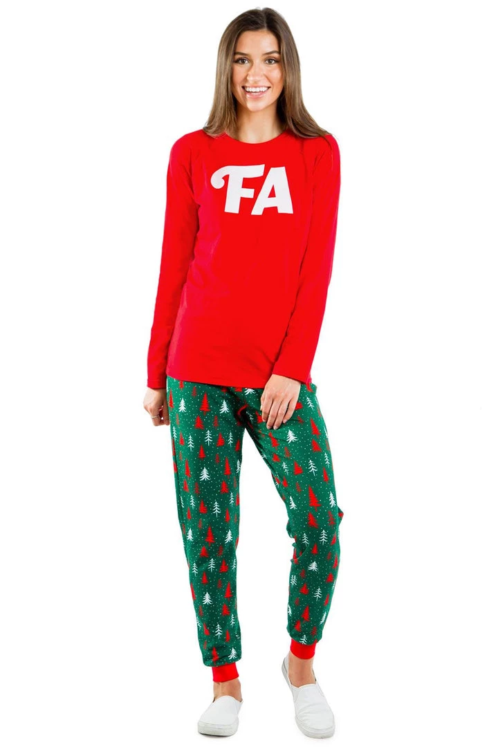 Tipsy Elves Women's Fa La La Pajama Set (Fa) 1 Tipsy Elves Women's Fa La La Pajama Set (Fa)