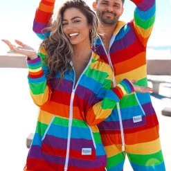 Tipsy Elves Rainbow Jumpsuit - Women's Cut 11 Tipsy Elves Rainbow Jumpsuit - Women's Cut