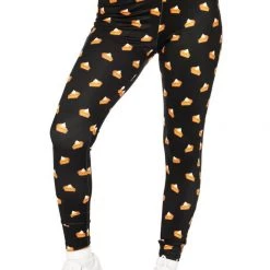 Tipsy Elves Thanksgiving Pie High Waisted Leggings Women