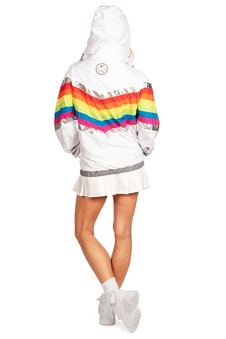 Tipsy Elves Rainbow Pro Windbreaker Jacket - Women's Cut 2 Tipsy Elves Rainbow Pro Windbreaker Jacket - Women's Cut