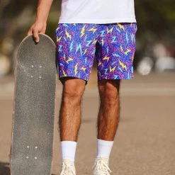 Tipsy Elves Grease Lightning Stretch Swim Trunks