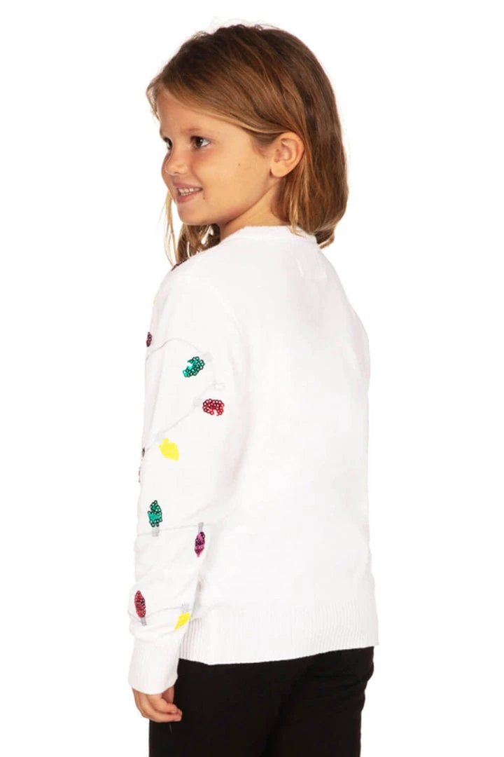 Tipsy Elves Boy's / Girl's Sequin Lights Ugly Christmas Sweater 4 Tipsy Elves Boy's / Girl's Sequin Lights Ugly Christmas Sweater