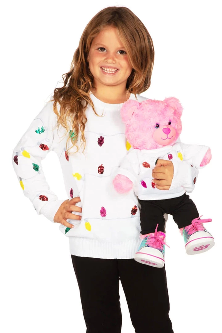 Tipsy Elves Boy's / Girl's Sequin Lights Ugly Christmas Sweater 2 Tipsy Elves Boy's / Girl's Sequin Lights Ugly Christmas Sweater