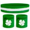 Tipsy Elves Lucky Clover Zippered Sweatband Set Holidays & Occasions