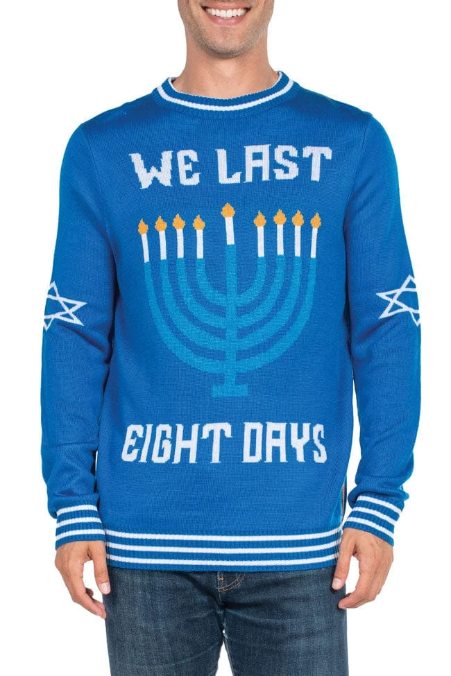 Tipsy Elves Men's Hanukkah Endurance Sweater 1 Tipsy Elves Men's Hanukkah Endurance Sweater