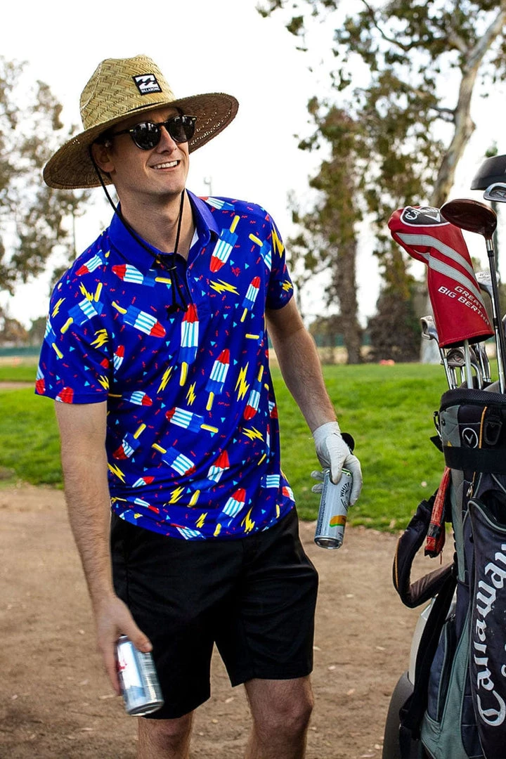 Tipsy Elves Patriotic Men's Grand Finale Golf Polo 2 Tipsy Elves Patriotic Men's Grand Finale Golf Polo