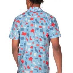 Tipsy Elves Men's All Around The USA Button Down Shirt