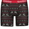 Tipsy Elves Men's Black And Red Fair Isle Boxer Briefs