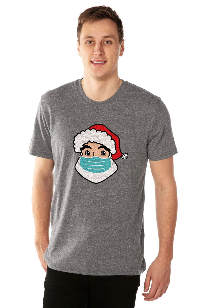 Tipsy Elves Men's Santa Mask Tee 2 Tipsy Elves Men's Santa Mask Tee
