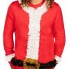 Tipsy Elves Men's Tinsel Santa Ugly Christmas Sweater