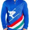 Tipsy Elves Men's Downhill Demon Zip Sweater
