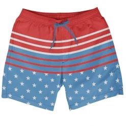 Tipsy Elves Freedom's Calling Stretch Swim Trunks