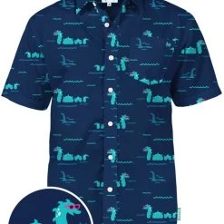 Tipsy Elves Men's Nothin' But Nessy Hawaiian Shirt
