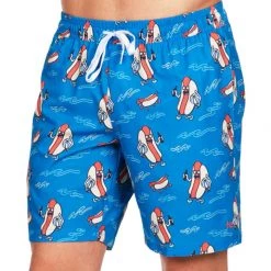Tipsy Elves Hot Dog Diver Stretch Swim Trunks Men 9 Tipsy Elves Hot Dog Diver Stretch Swim Trunks Men