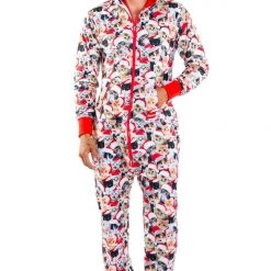 Tipsy Elves Men's Meowy Catmus Jumpsuit