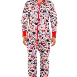 Tipsy Elves Men's Meowy Catmus Jumpsuit