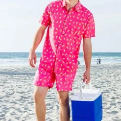 Tipsy Elves Spring Pink Banana Peel Stretch Swim Trunks 11 Tipsy Elves Spring Pink Banana Peel Stretch Swim Trunks