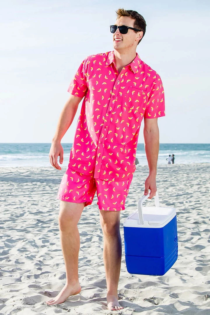 Tipsy Elves Spring Pink Banana Peel Stretch Swim Trunks 6 Tipsy Elves Spring Pink Banana Peel Stretch Swim Trunks