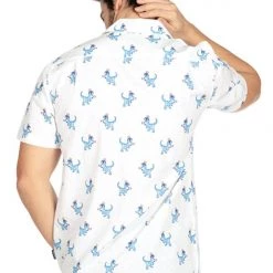 Tipsy Elves Patriotic Men's Prehistoric Patriot Button Down Shirt