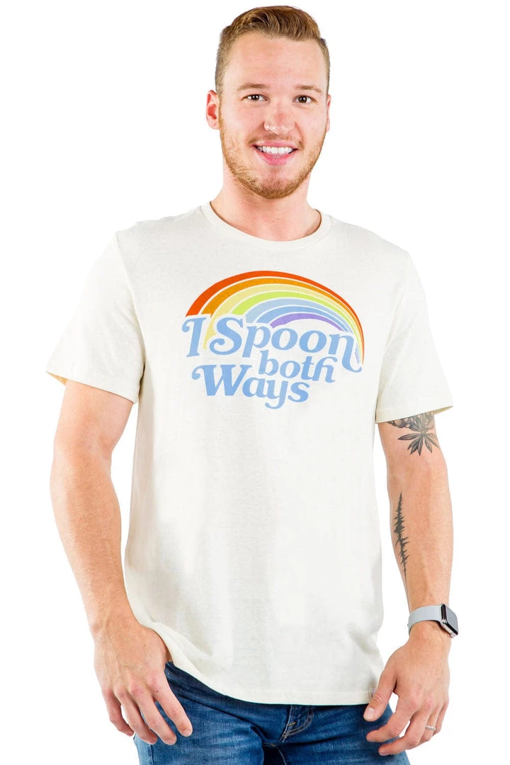 Tipsy Elves I Spoon Both Ways Tee - Men's Cut 2 Tipsy Elves I Spoon Both Ways Tee - Men's Cut