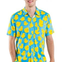 Tipsy Elves Men's Rubber Ducky Hawaiian Shirt 9 Tipsy Elves Men's Rubber Ducky Hawaiian Shirt