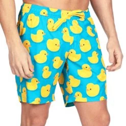 Tipsy Elves Rubber Ducky Stretch Swim Trunks