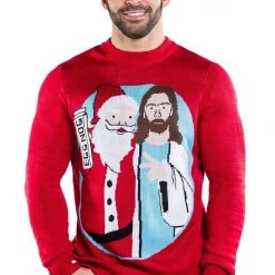 Tipsy Elves Men's Jingle Bros Ugly Christmas Sweater