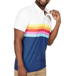 Tipsy Elves Men's Santa Fe Golf Polo 8 Tipsy Elves Men's Santa Fe Golf Polo
