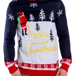 Tipsy Elves Men's Yellow Snow Ugly Christmas Sweater