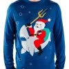 Tipsy Elves Men's Sea Sleigher Ugly Christmas Sweater
