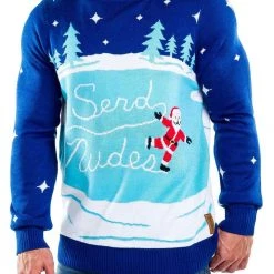 Tipsy Elves Men's Send Nudes Ugly Christmas Sweater