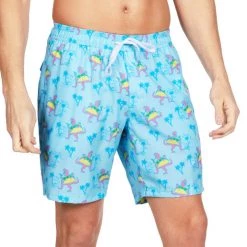Tipsy Elves Men Tacosaurus Stretch Swim Trunks