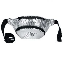 Tipsy Elves Spring Silver Sequin Fanny Pack