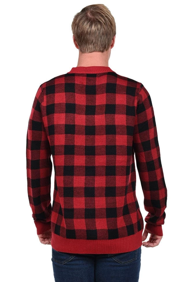 Tipsy Elves Men's Straight Outta North Pole Ugly Christmas Sweater 2 Tipsy Elves Men's Straight Outta North Pole Ugly Christmas Sweater