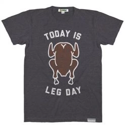 Tipsy Elves Men's Today Is Leg Day Tee (Black)