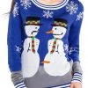 Tipsy Elves Women's Snowman Nose Thief Ugly Christmas Sweater