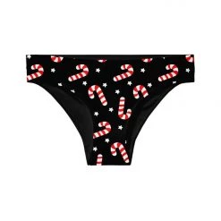 Tipsy Elves Women's Candy Cane Lane Thong Underwear