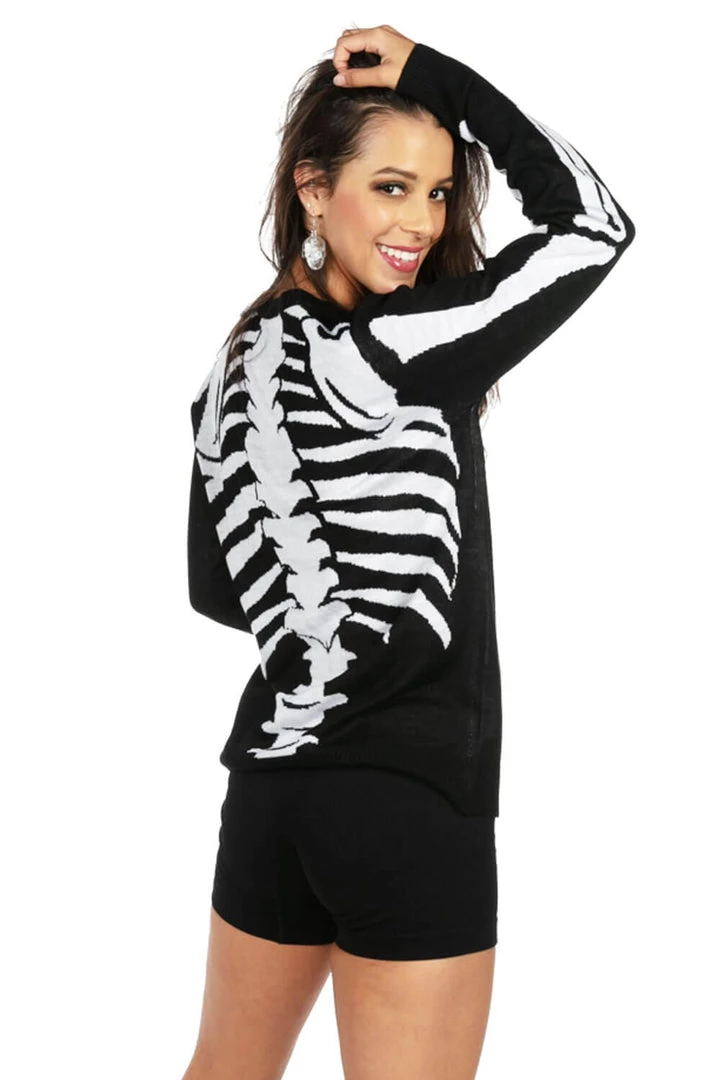 Tipsy Elves Women's Skeleton Sweater 2 Tipsy Elves Women's Skeleton Sweater