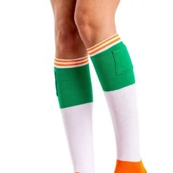 Tipsy Elves Women's Irish Flag Shot Socks With Pockets