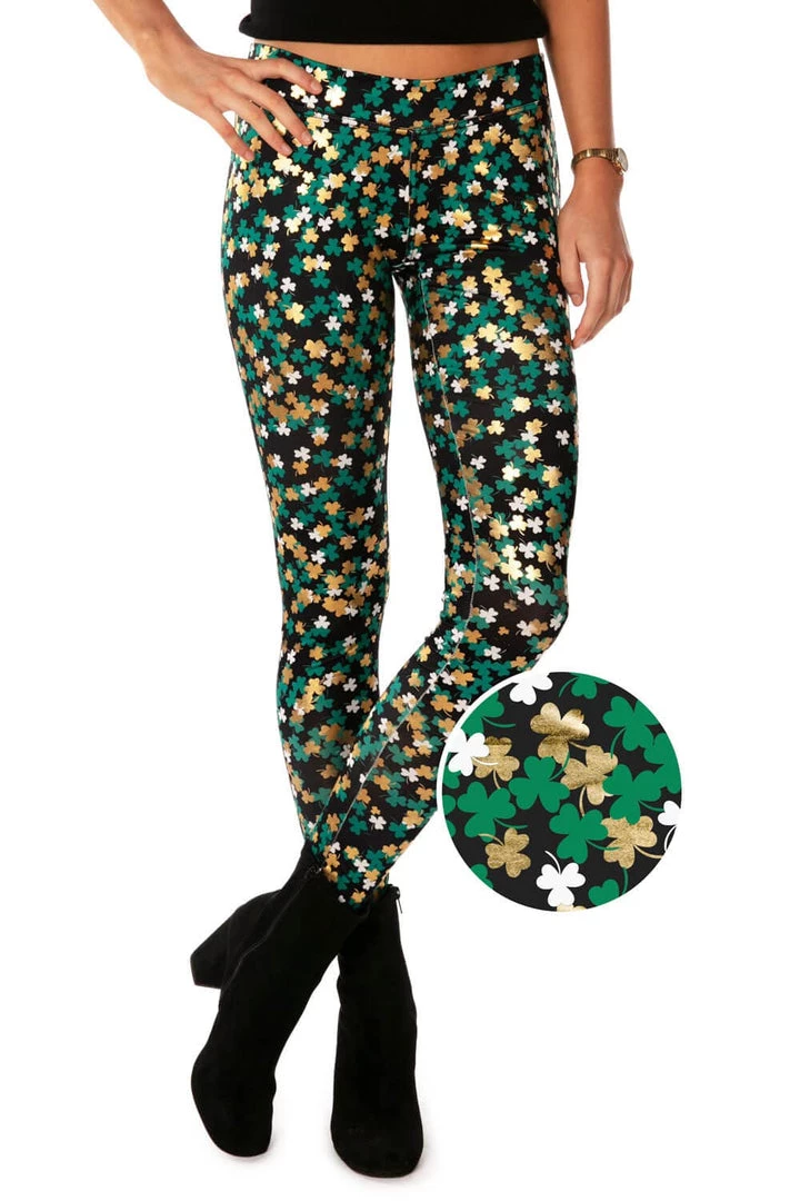 Tipsy Elves Women's Clusterluck Leggings 1 Tipsy Elves Women's Clusterluck Leggings