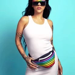 Tipsy Elves Rainbow All The Way Fanny Pack