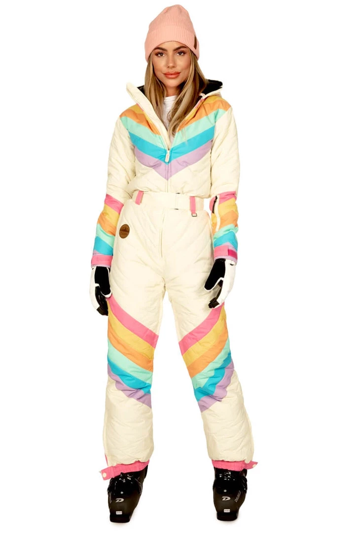 Tipsy Elves Women's Retro Rainbow Snow Suit 1 Tipsy Elves Women's Retro Rainbow Snow Suit
